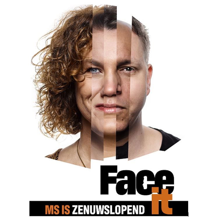 Face-it-campagne-Nationaal-MS-Fonds Face it. MS is zenuwslopend. Help mee en doneer