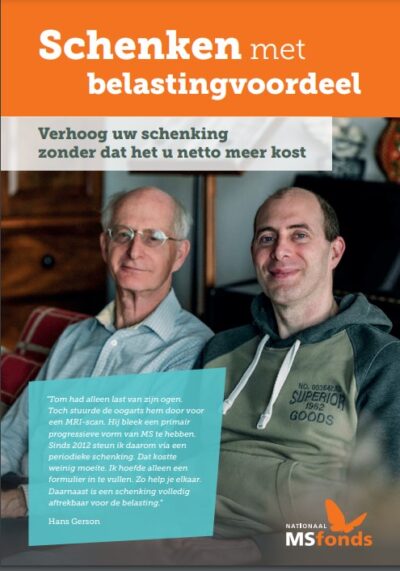 Belastingvrij schenken Nationaal MS Fonds