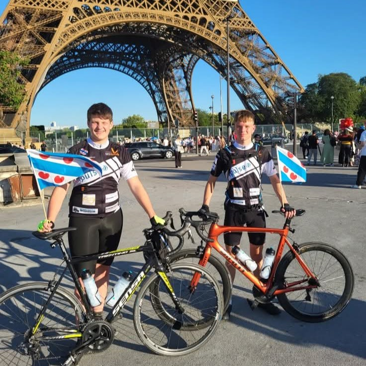 particuliere actie rien-jurre jesper fietsen van parijs naar leeuwarden