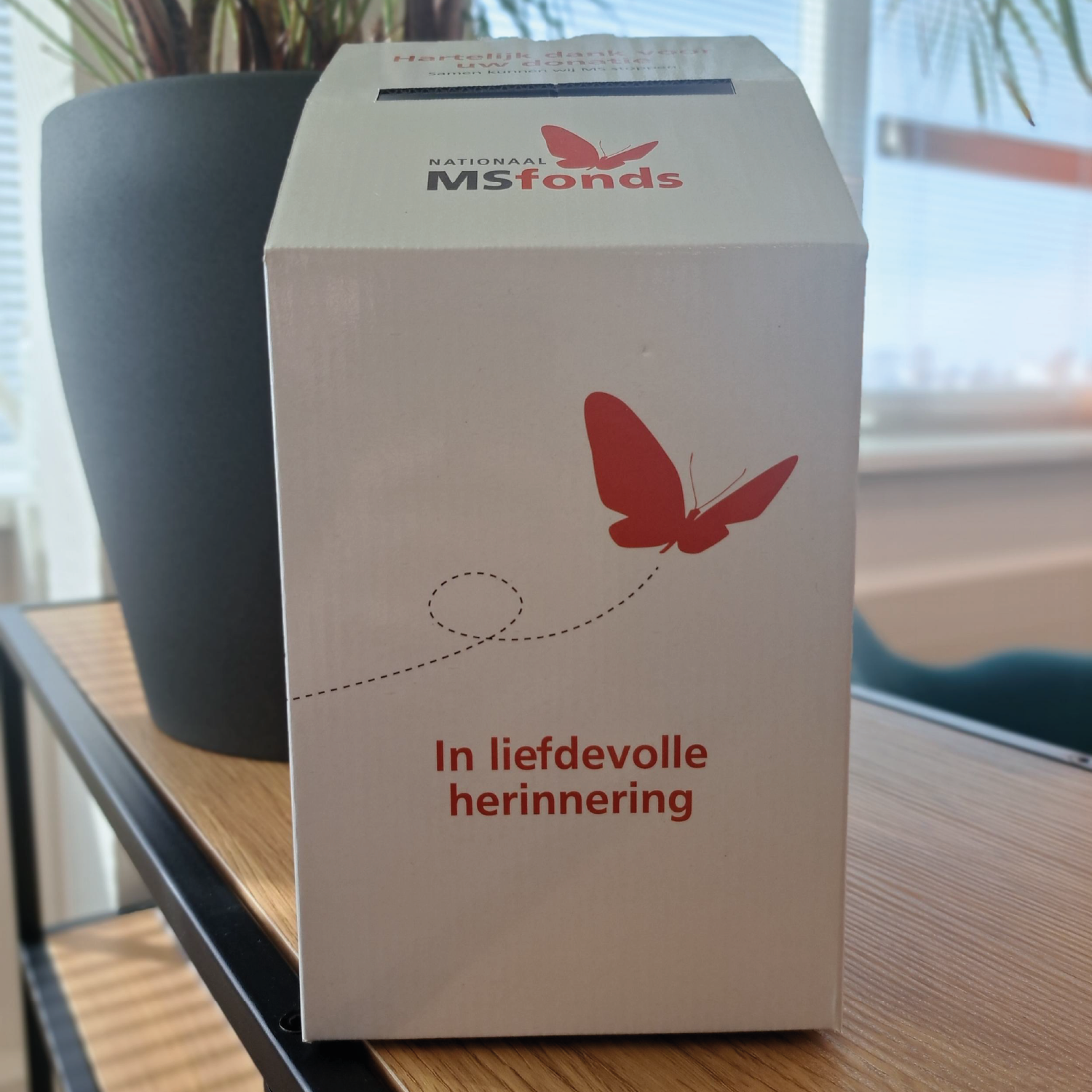 In memoriam collectebox aanvragen